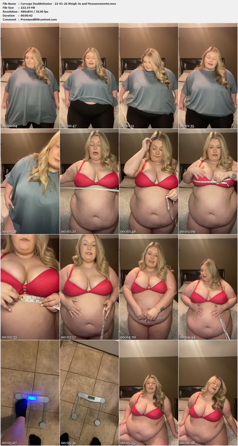 Curvage DoubleDenise - 22-01-26 Weigh-In and Measurements! thumbnails