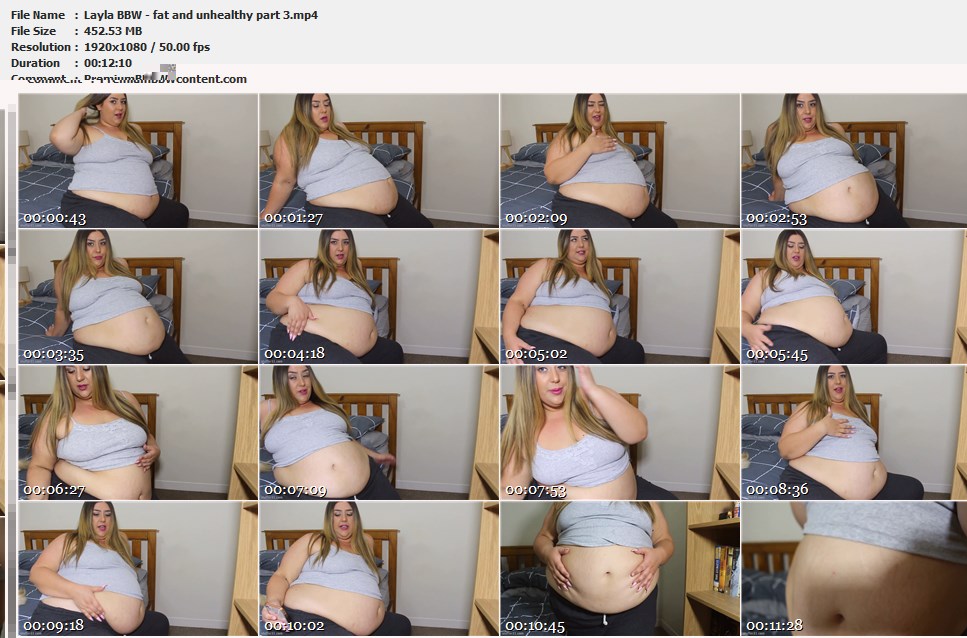 Layla BBW - fat and unhealthy part 3 thumbnails