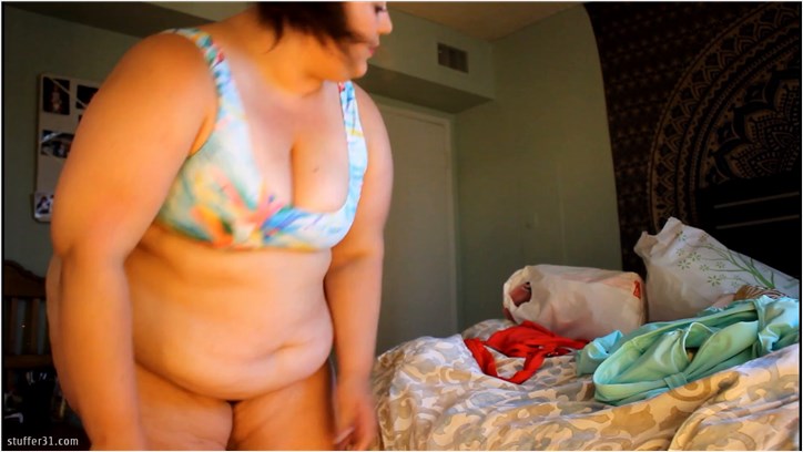 Layla BBW - fatter bikini try on