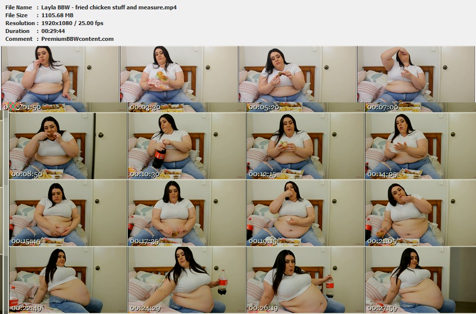 Layla BBW - fried chicken stuff and measure thumbnails