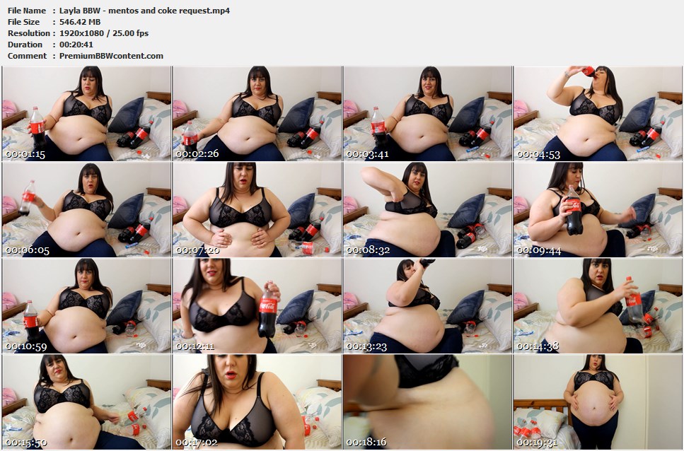 Layla BBW - mentos and coke request thumbnails