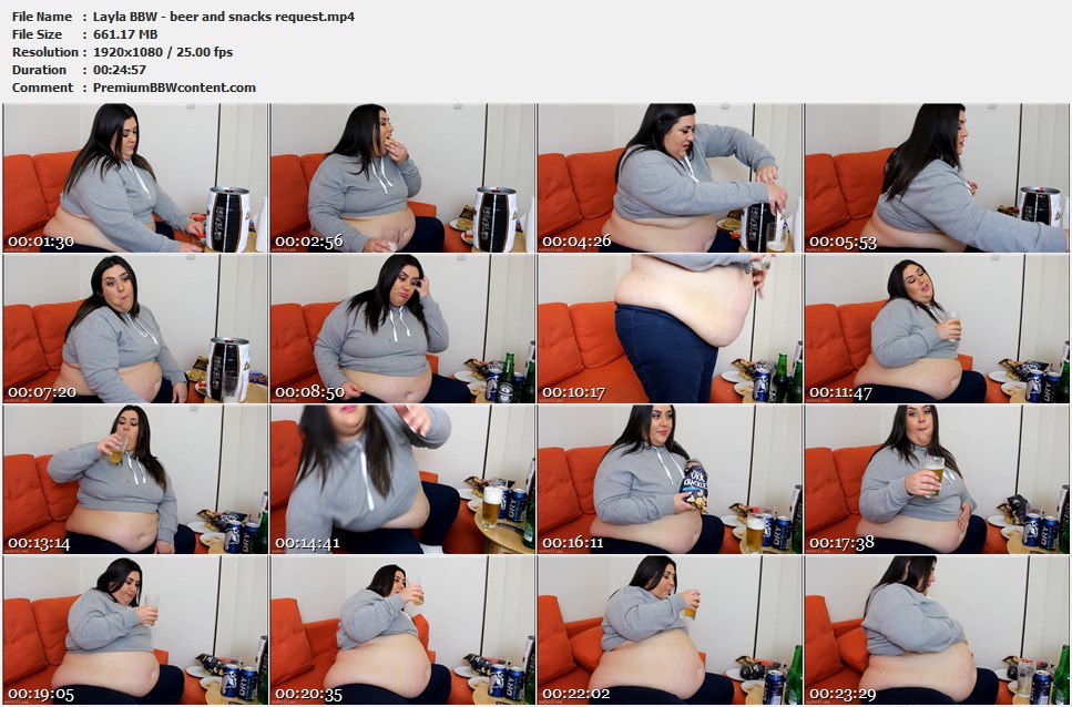 Layla BBW - beer and snacks request thumbnails