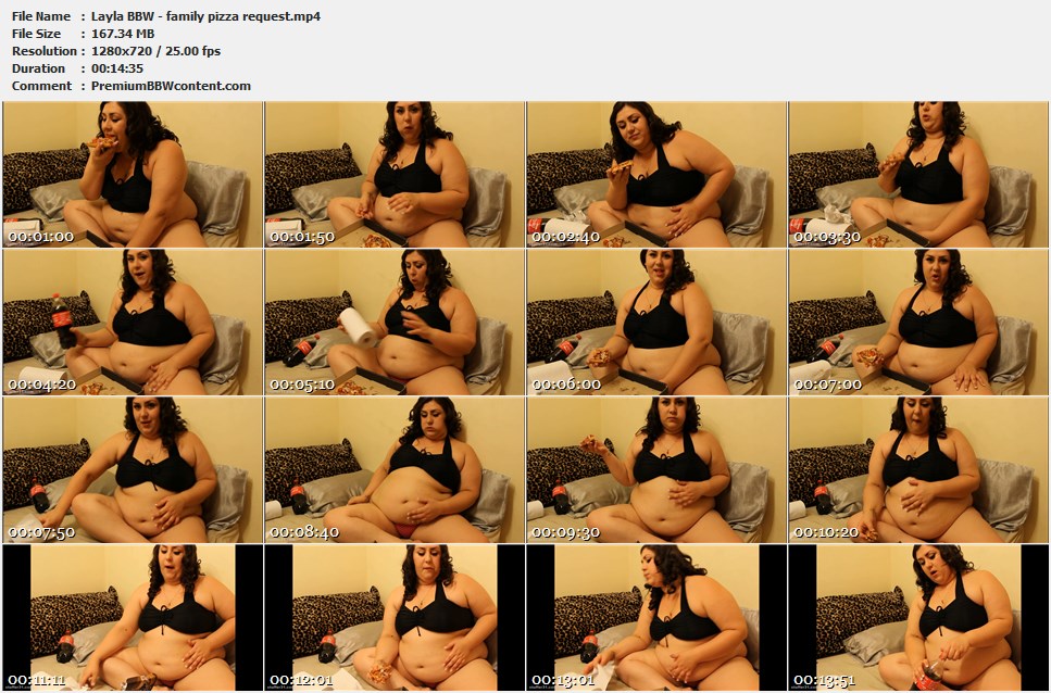 Layla BBW - family pizza request thumbnails
