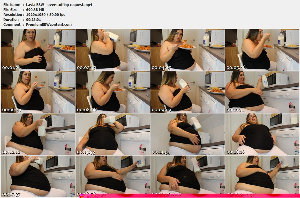 Layla BBW - overstuffing request thumbnails