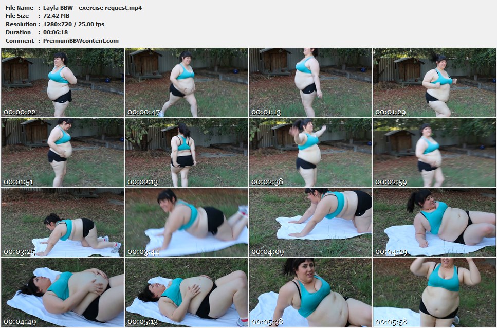 Layla BBW - exercise request thumbnails
