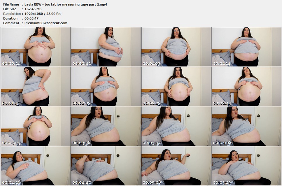 Layla BBW - too fat for measuring tape part 2 thumbnails