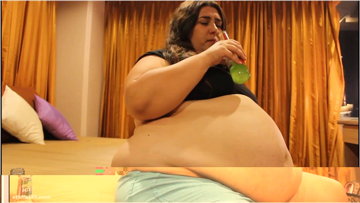 Layla BBW - drunk and bloated