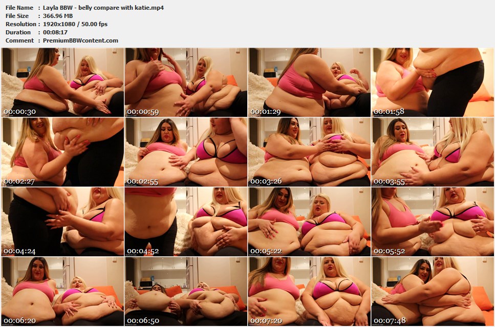 Layla BBW - belly compare with katie thumbnails