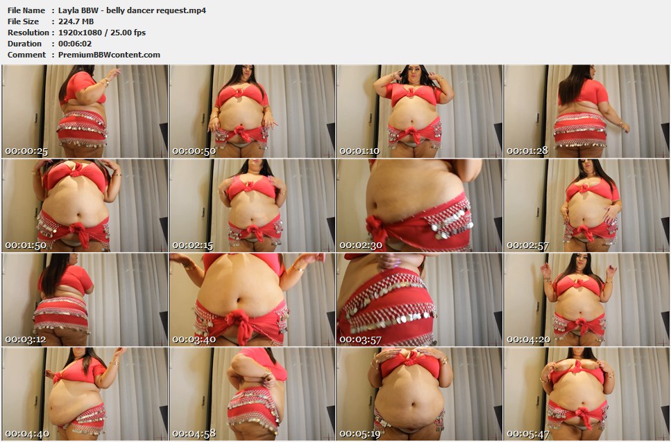 Layla BBW - belly dancer request thumbnails