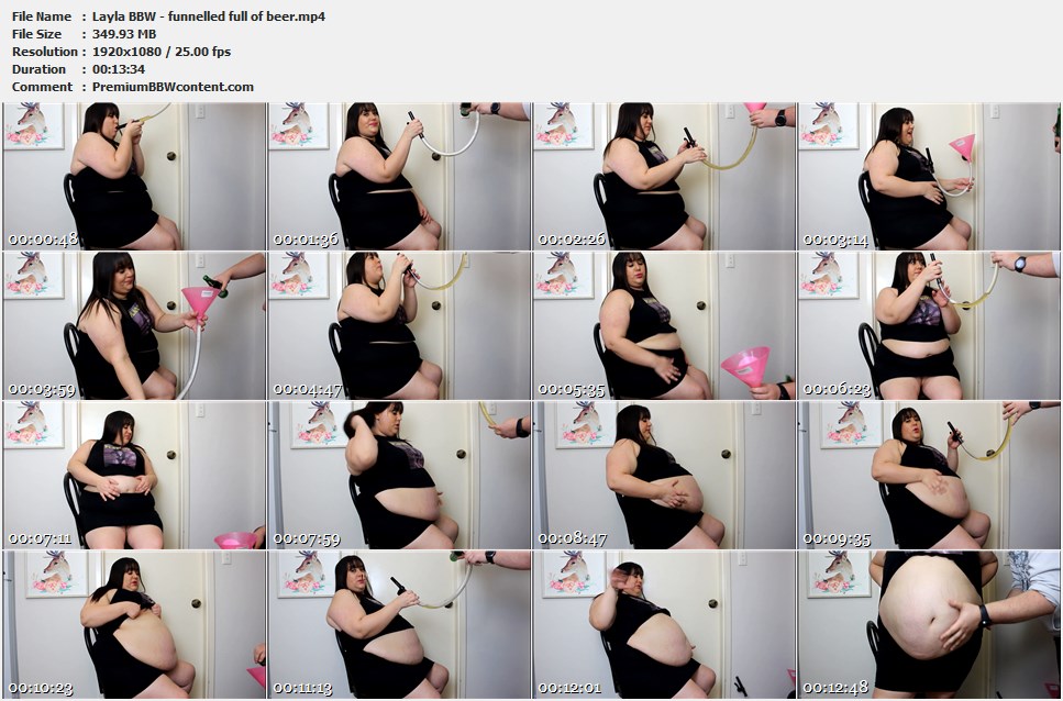 Layla BBW - funnelled full of beer thumbnails