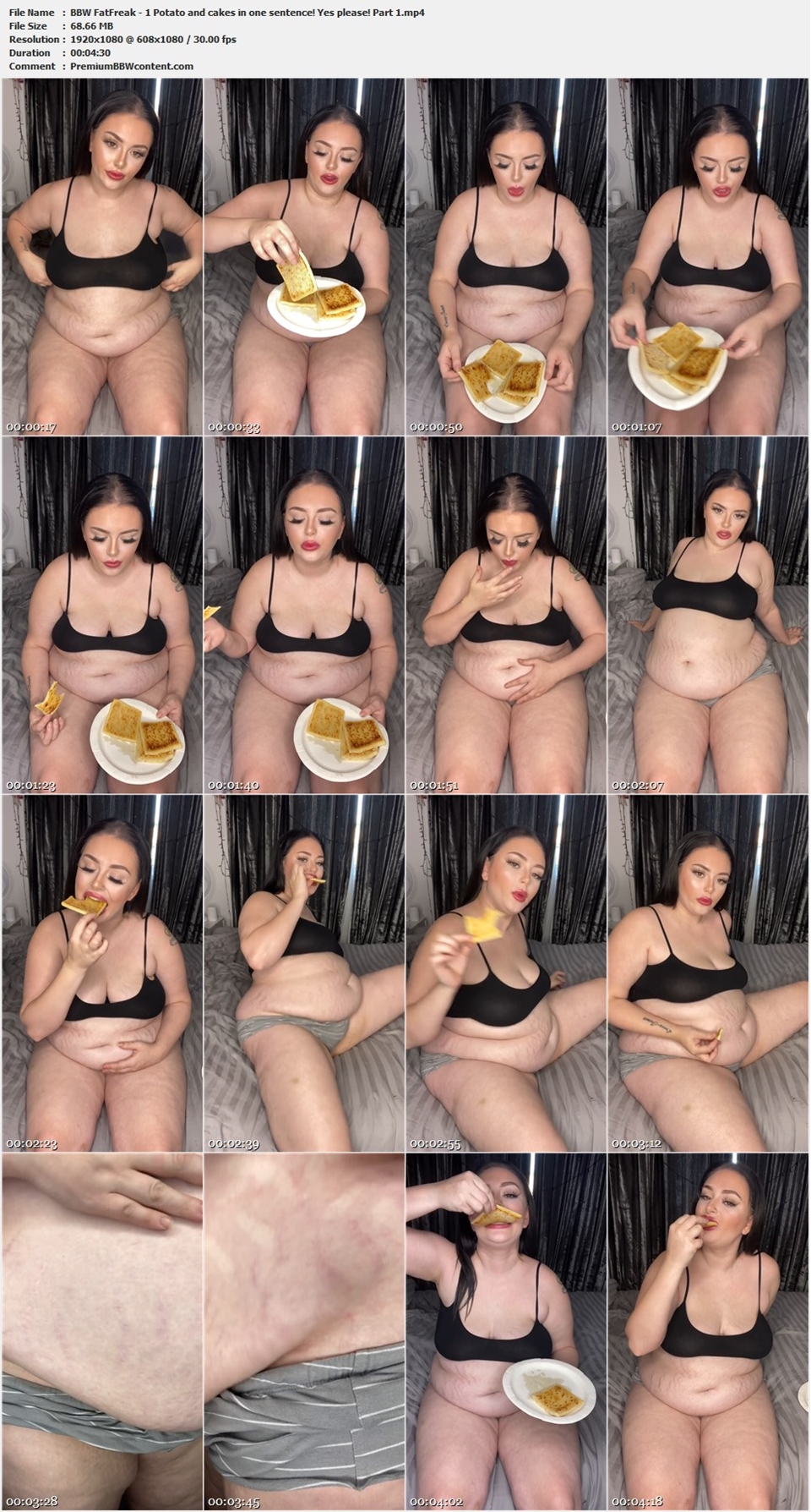 BBW FatFreak - 1 Potato and cakes in one sentence! Yes please! Part 1 thumbnails