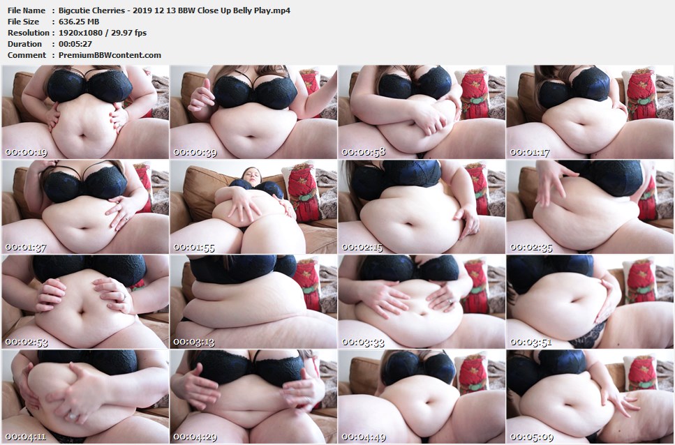 Bigcutie Cherries - 2019 12 13 BBW Close Up Belly Play thumbnails