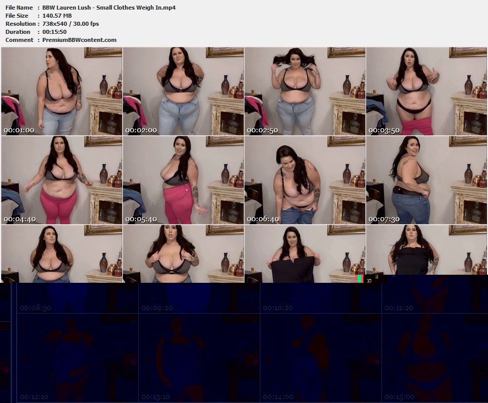 BBW Lauren Lush - Small Clothes Weigh In thumbnails