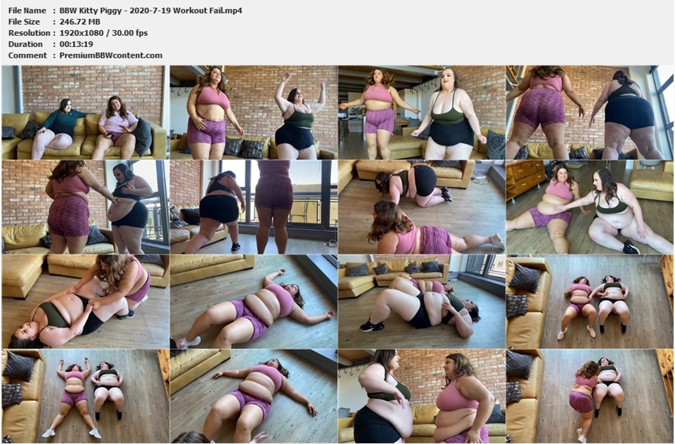 BBW Kitty Piggy - 2020-7-19 Workout Fail thumbnails