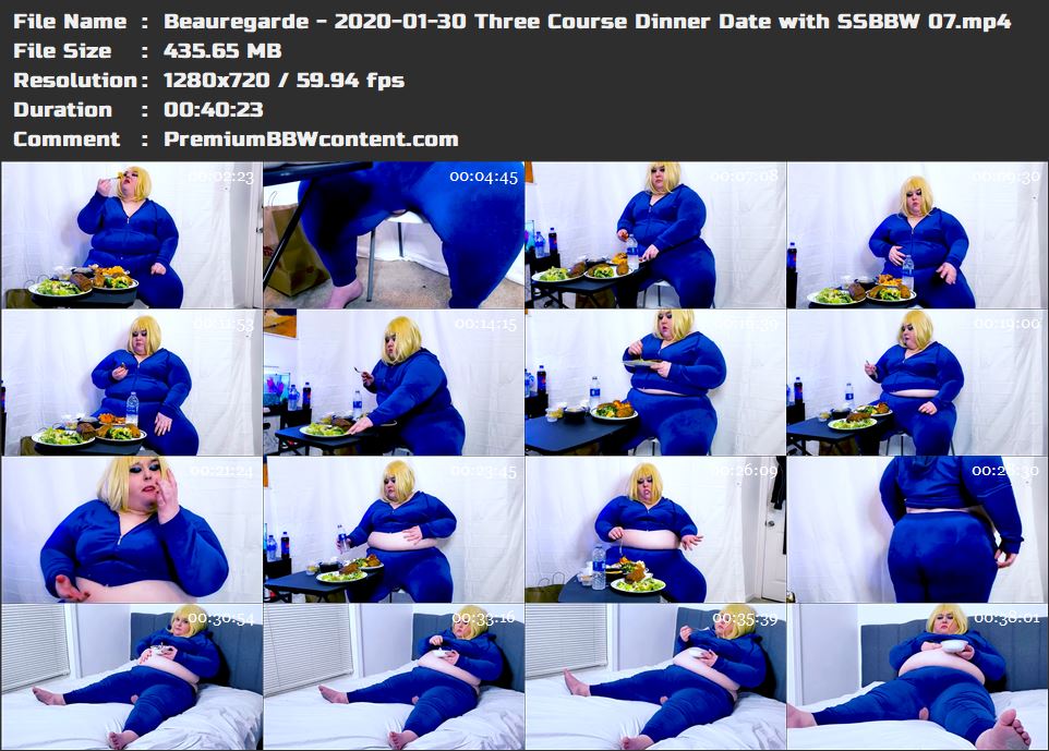 Beauregarde - 2020-01-30 Three Course Dinner Date with SSBBW 07 thumbnails
