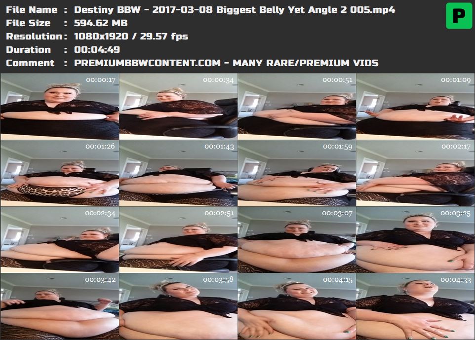 Destiny BBW - 2017-03-08 Biggest Belly Yet Angle 2 005 thumbnails