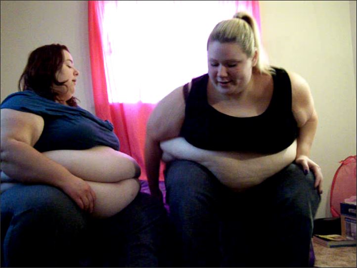 Destiny BBW - Belly Compare with Pleasantly Plump Different View 013