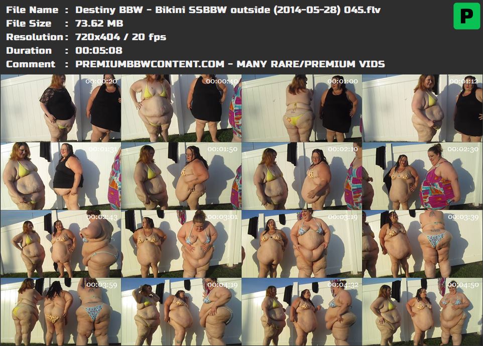 Destiny BBW - Bikini SSBBW outside (2014-05-28) 045 thumbnails