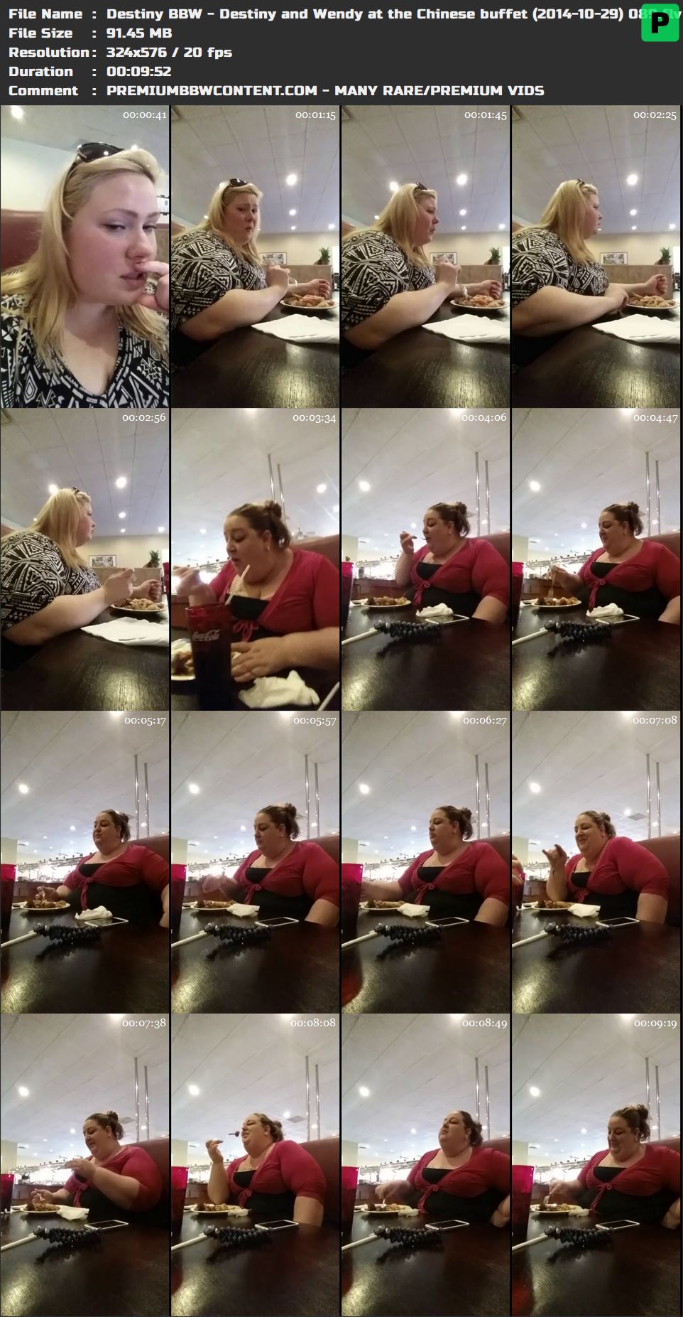 Destiny BBW - Destiny and Wendy at the Chinese buffet (2014-10-29) 089 thumbnails