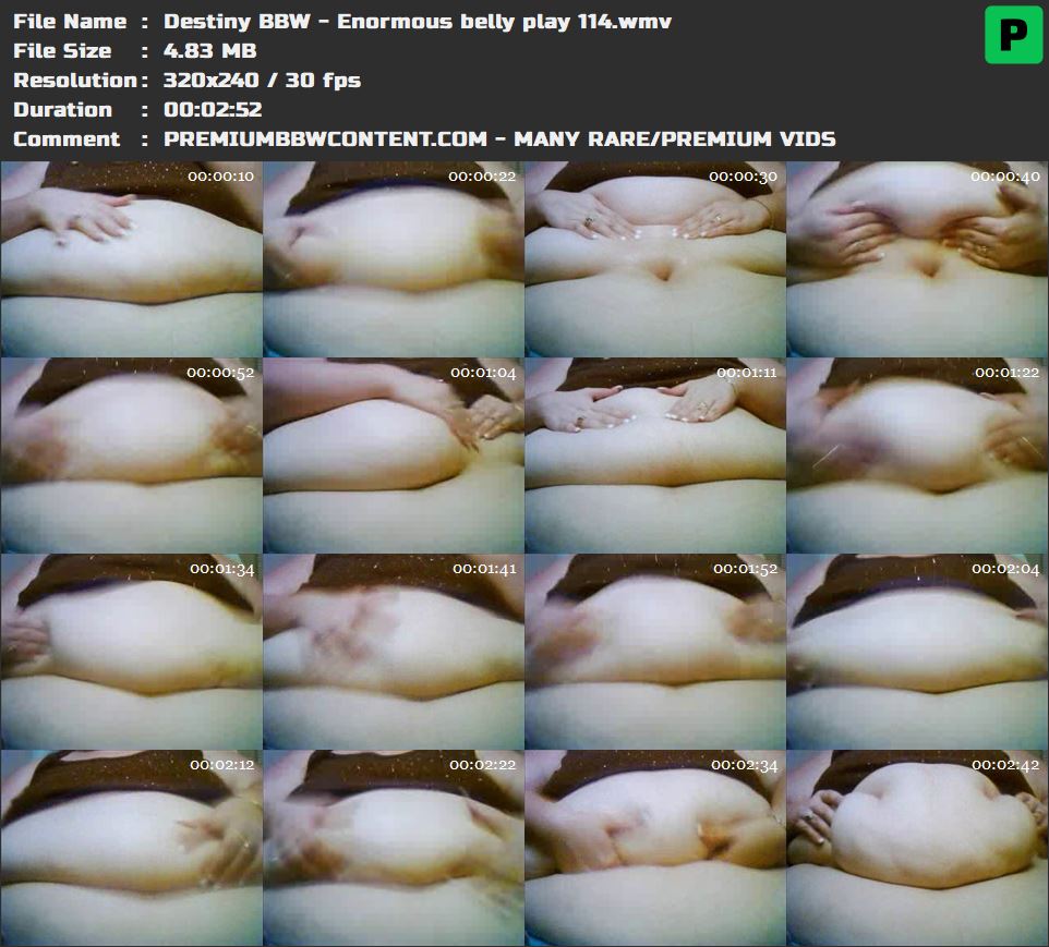 Destiny BBW - Enormous belly play 114 thumbnails