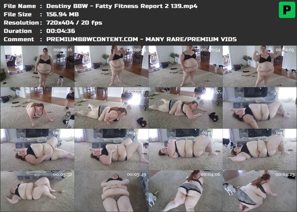 Destiny BBW - Fatty Fitness Report 2 139 thumbnails