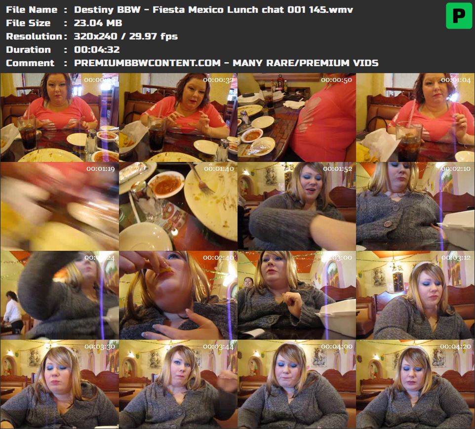Destiny BBW - Fiesta Mexico Lunch chat 001 145 thumbnails