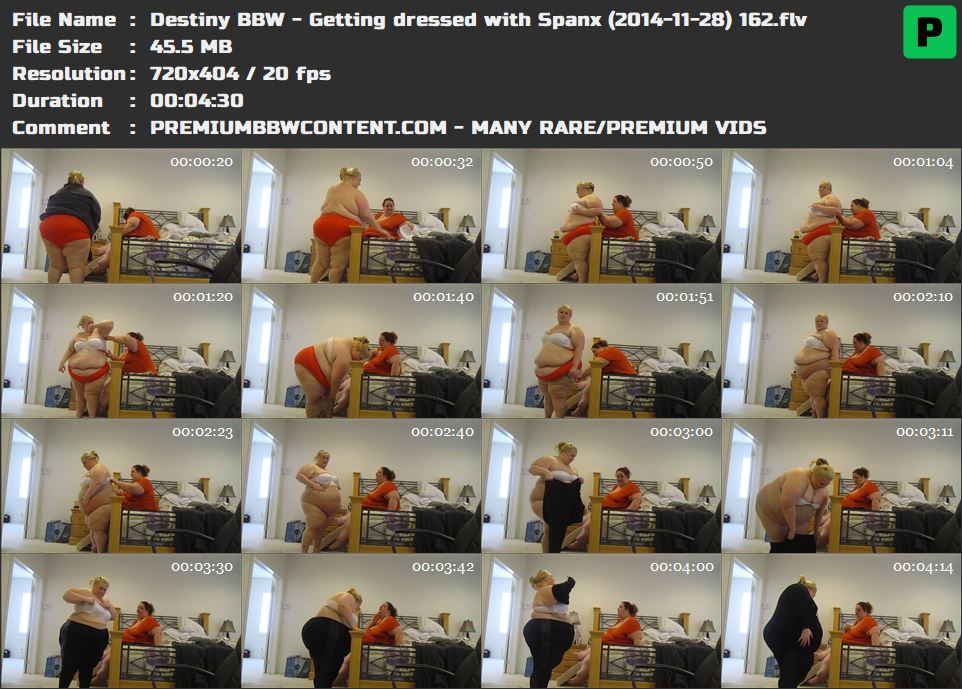 Destiny BBW - Getting dressed with Spanx (2014-11-28) 162 thumbnails