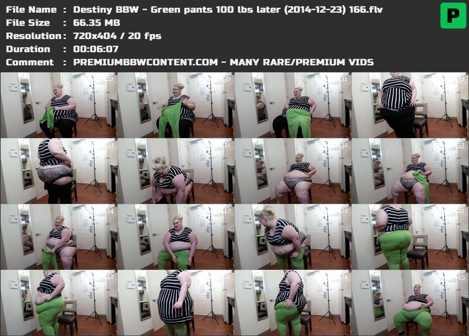 Destiny BBW - Green pants 100 lbs later (2014-12-23) 166 thumbnails