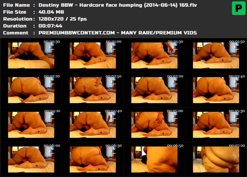 Destiny BBW - Hardcore face humping (2014-06-14) 169 thumbnails
