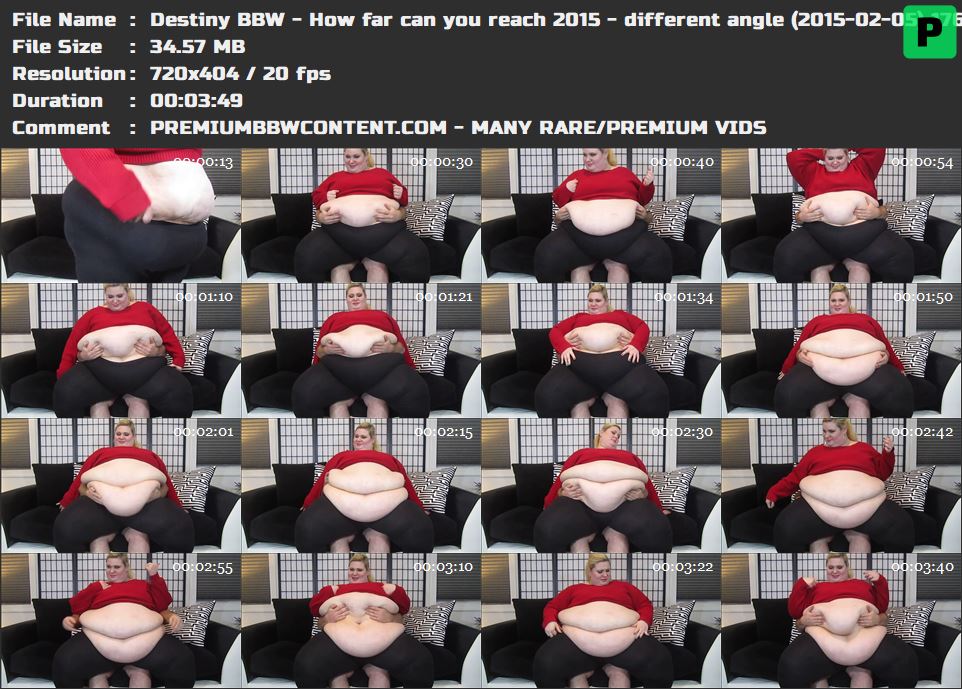 Destiny BBW - How far can you reach 2015 - different angle (2015-02-05 thumbnails