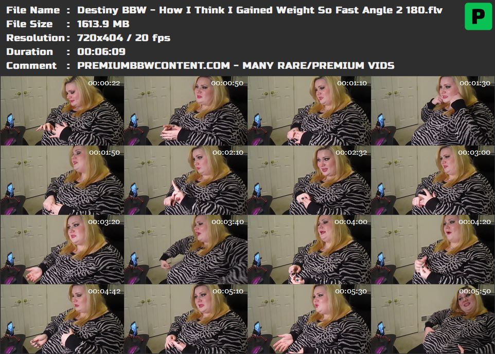 Destiny BBW - How I Think I Gained Weight So Fast Angle 2 180 thumbnails