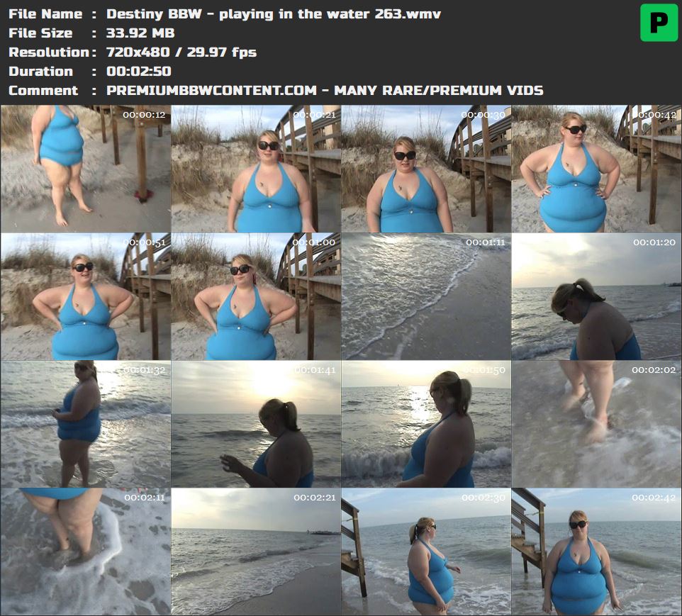 Destiny BBW - playing in the water 263 thumbnails