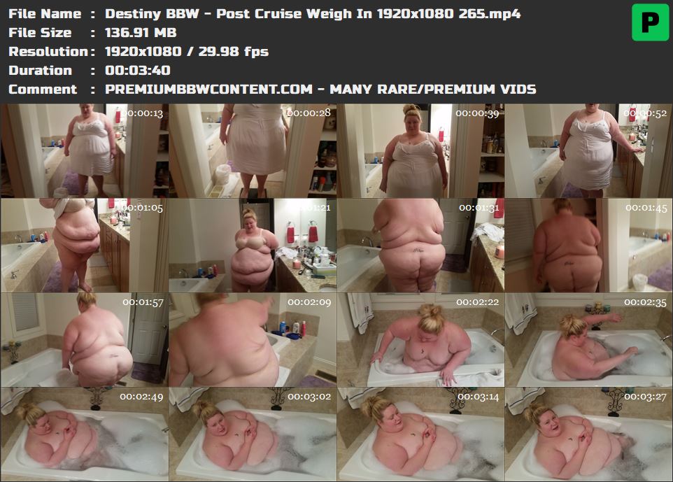 Destiny BBW - Post Cruise Weigh In 1920x1080 265 thumbnails