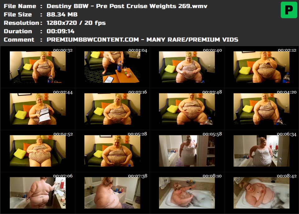 Destiny BBW - Pre Post Cruise Weights 269 thumbnails