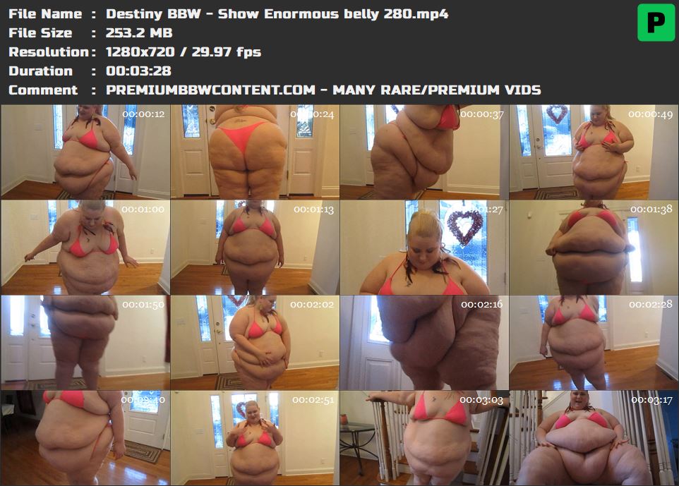 Destiny BBW - Show Enormous belly 280 thumbnails