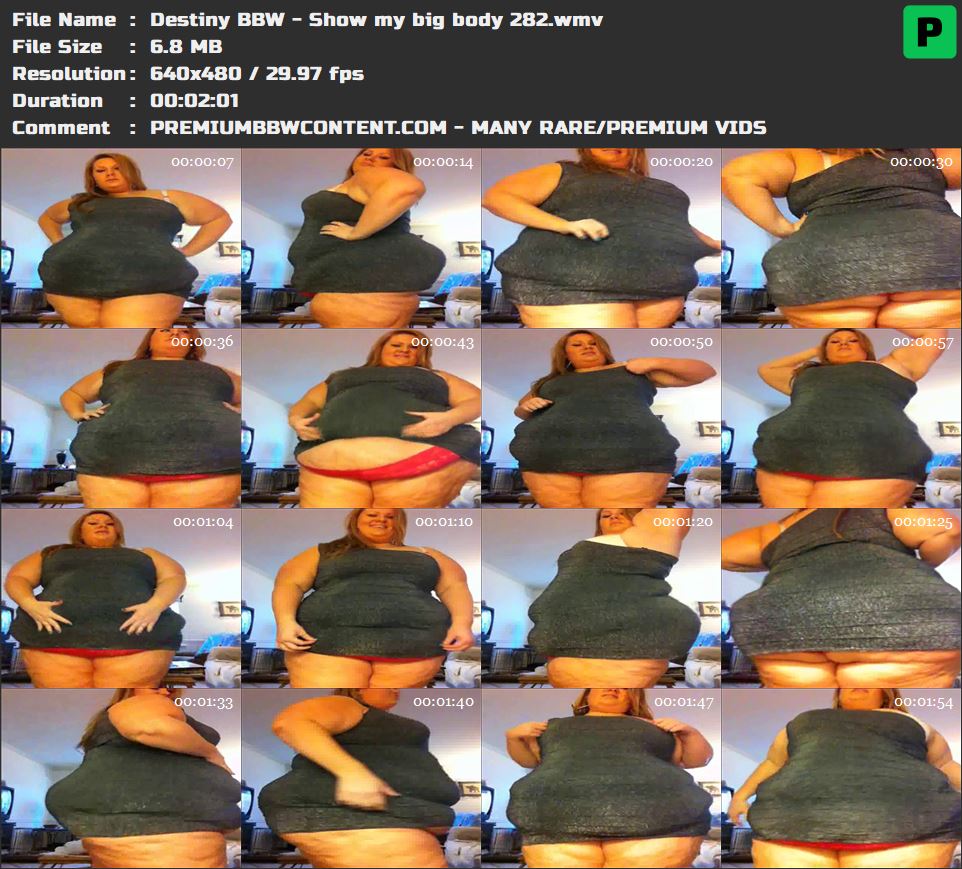 Destiny BBW - Show my big body 282 thumbnails