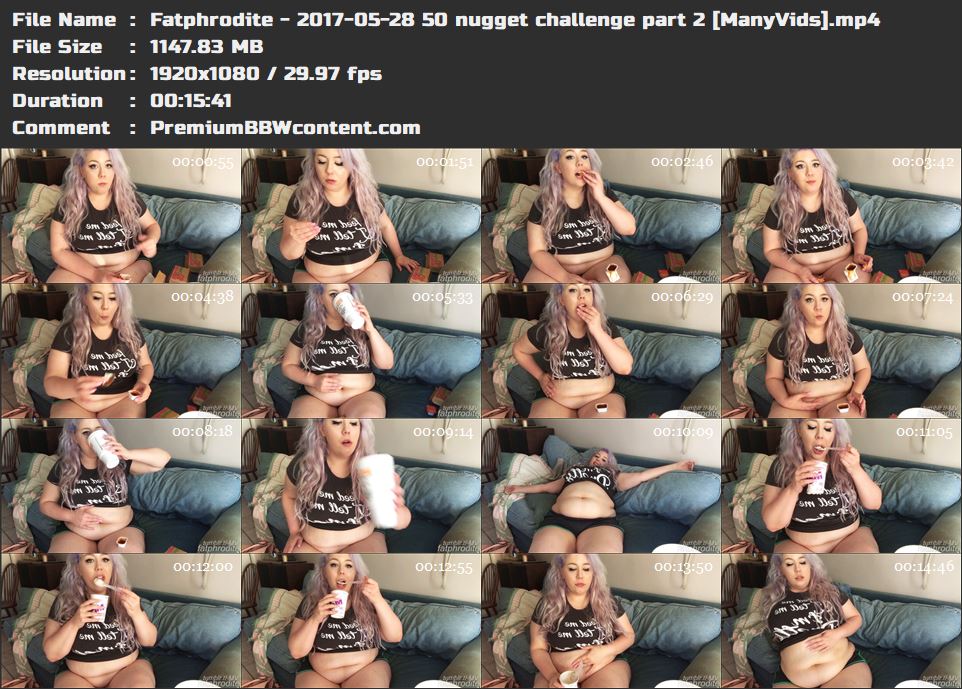 Fatphrodite - 2017-05-28 50 nugget challenge part 2 [ManyVids] thumbnails