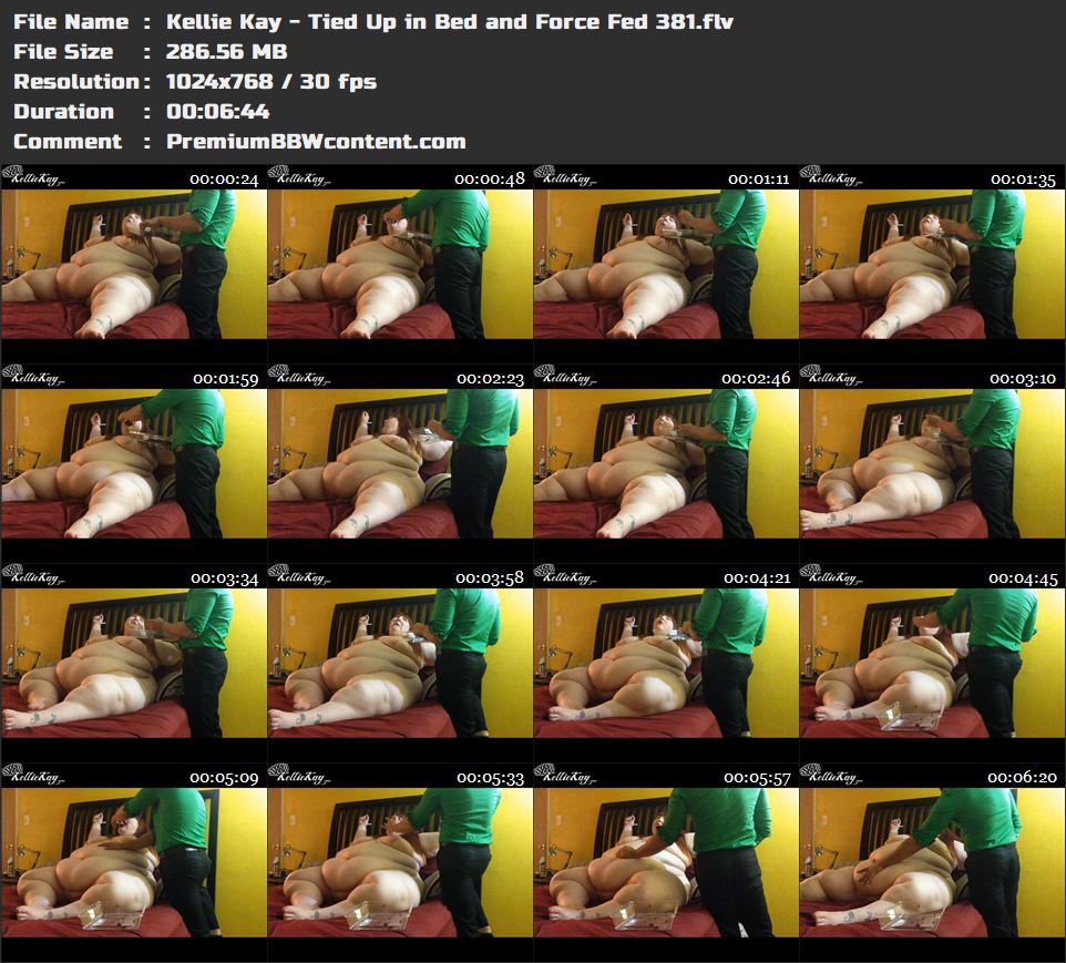 Kellie Kay - Tied Up in Bed and Force Fed 381 thumbnails