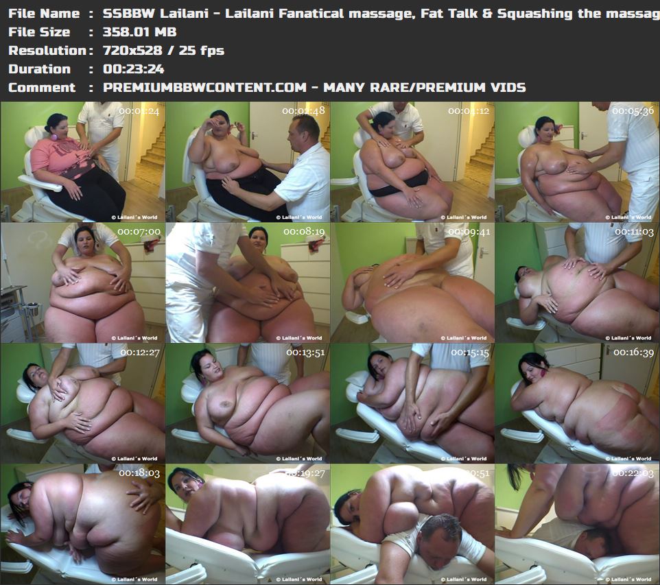 SSBBW Lailani - Lailani Fanatical massage, Fat Talk _ Squashing the ma thumbnails