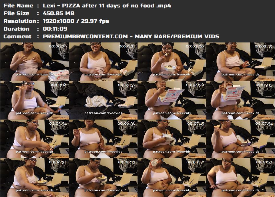 Lexi - PIZZA after 11 days of no food  thumbnails