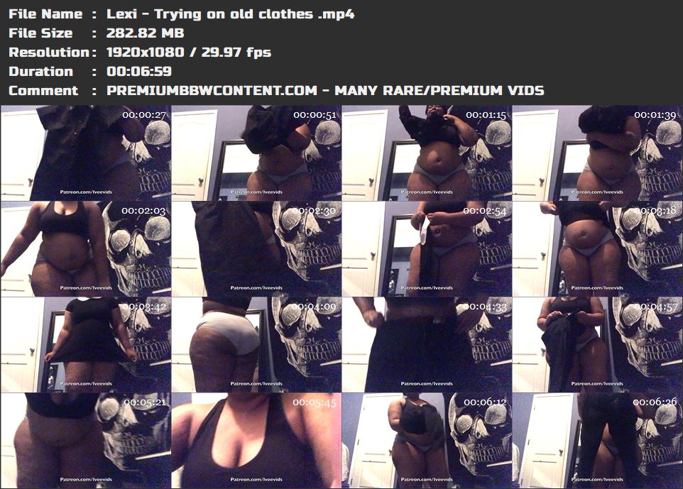 Lexi - Trying on old clothes  thumbnails