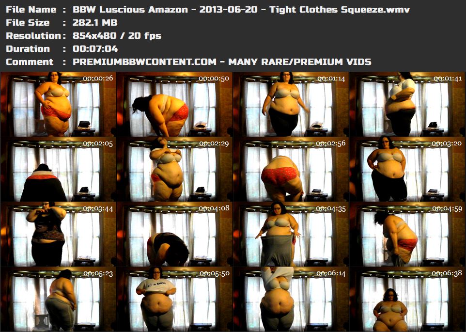BBW Luscious Amazon - 2013-06-20 - Tight Clothes Squeeze thumbnails