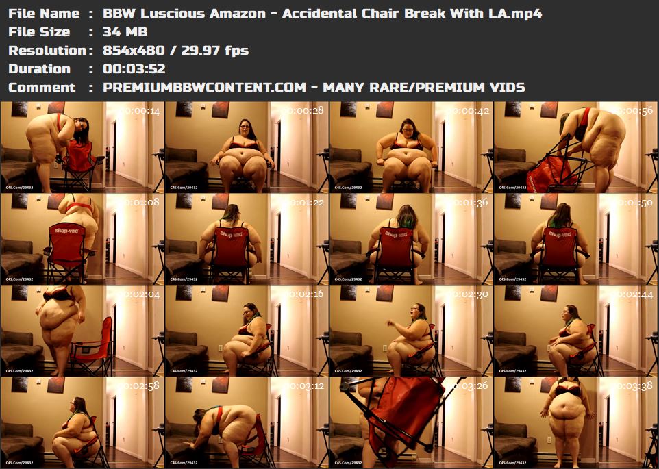 BBW Luscious Amazon - Accidental Chair Break With LA thumbnails