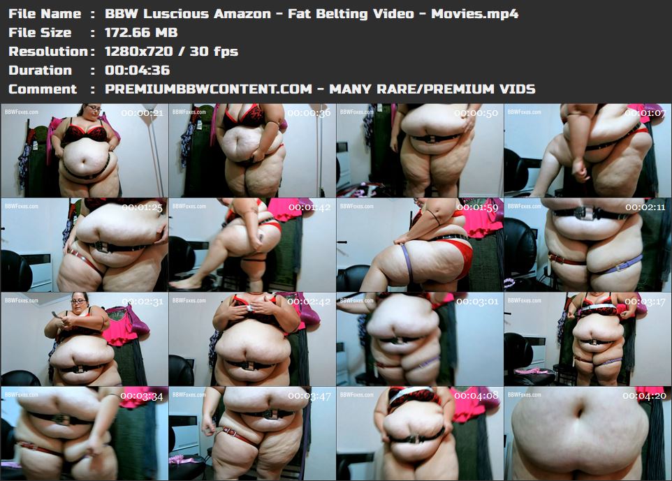BBW Luscious Amazon - Fat Belting Video - Movies thumbnails