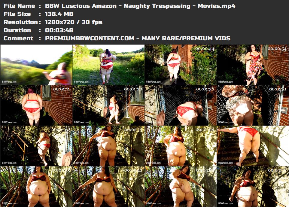 BBW Luscious Amazon - Naughty Trespassing - Movies thumbnails