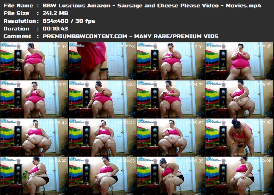 BBW Luscious Amazon - Sausage and Cheese Please Video - Movies thumbnails
