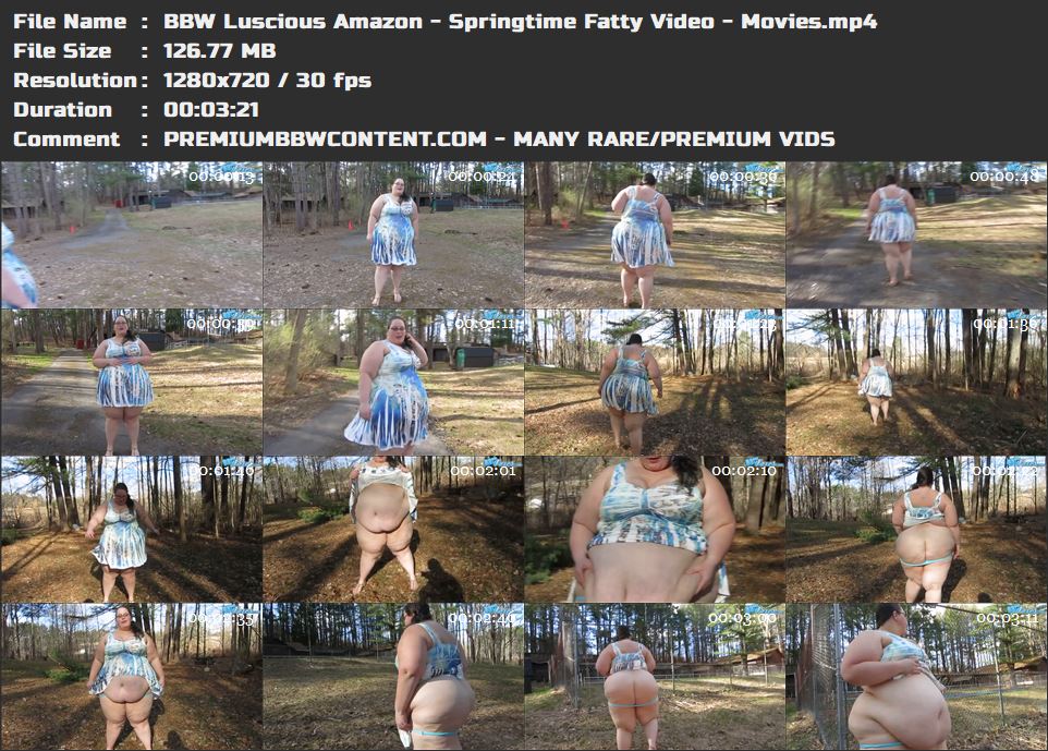 BBW Luscious Amazon - Springtime Fatty Video - Movies thumbnails