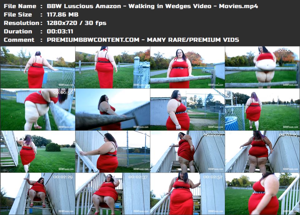 BBW Luscious Amazon - Walking in Wedges Video - Movies thumbnails