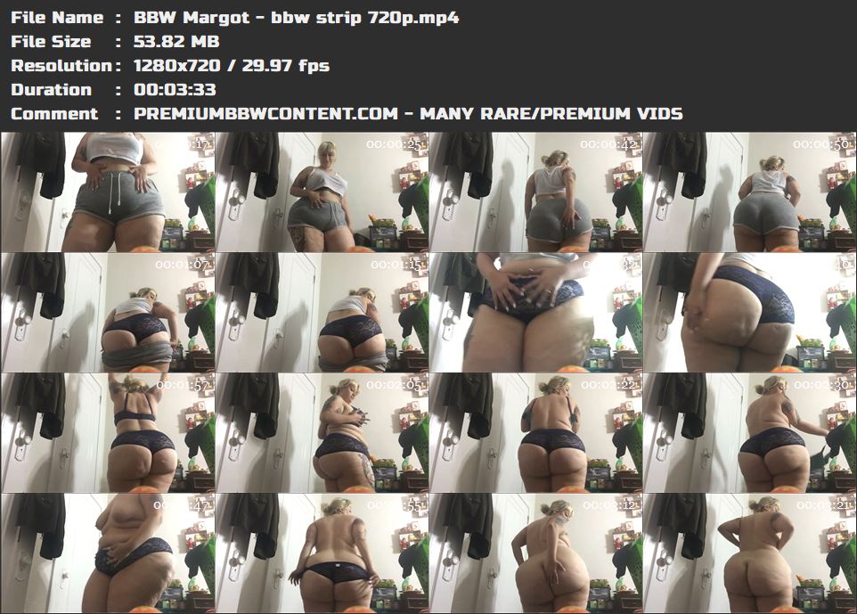 BBW Margot - bbw strip 720p thumbnails