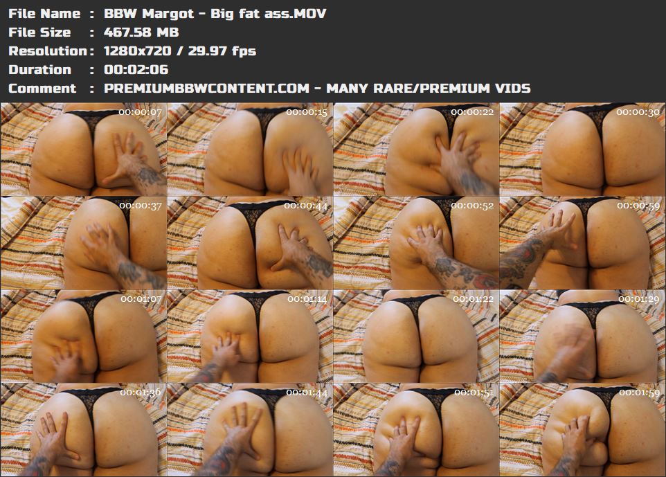 BBW Margot - Big fat ass thumbnails
